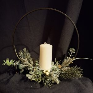 Staande ring – winterse zijden opmaak